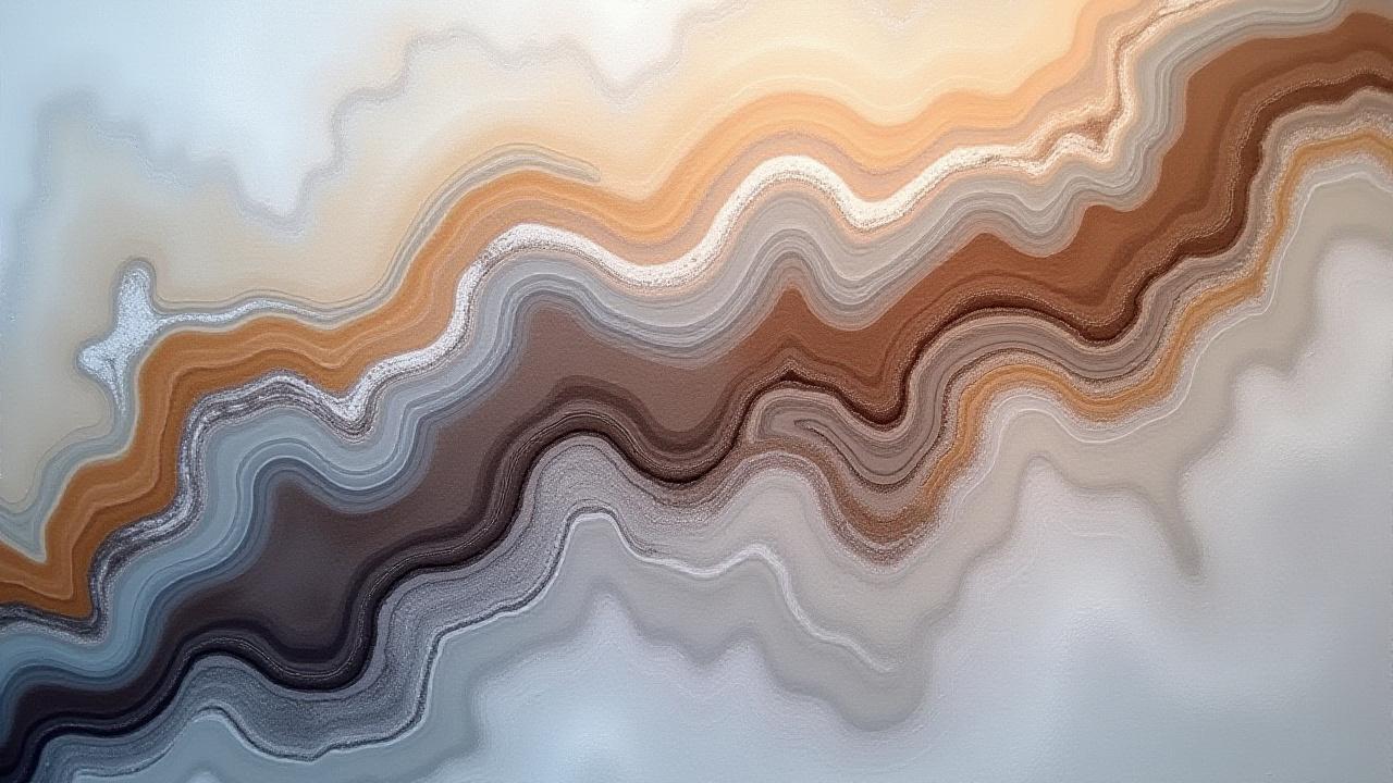 Elena Petrova's artwork inspired by micro-patterns found in agate stones.